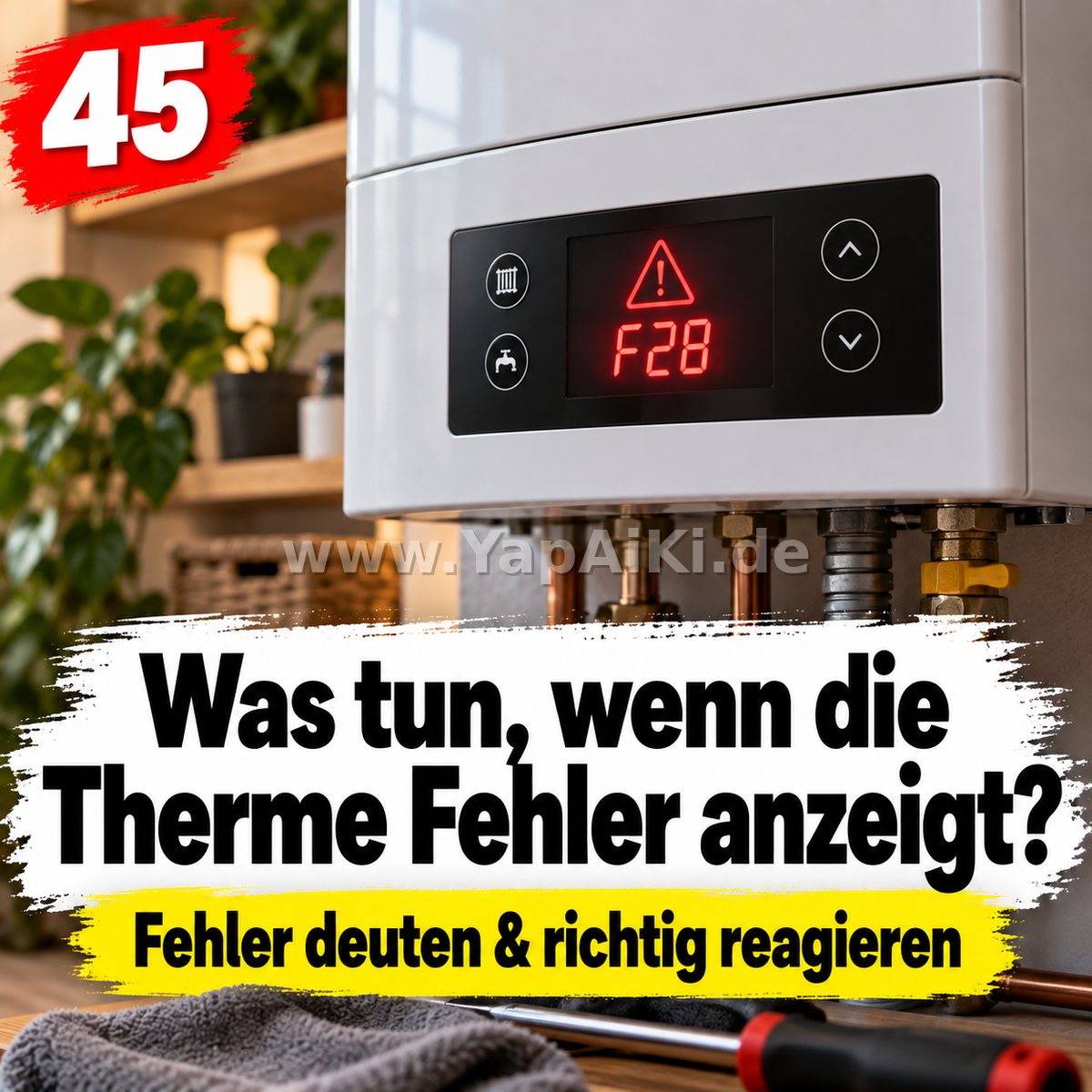 Was tun, wenn die Therme Fehler anzeigt? – Artikelbild