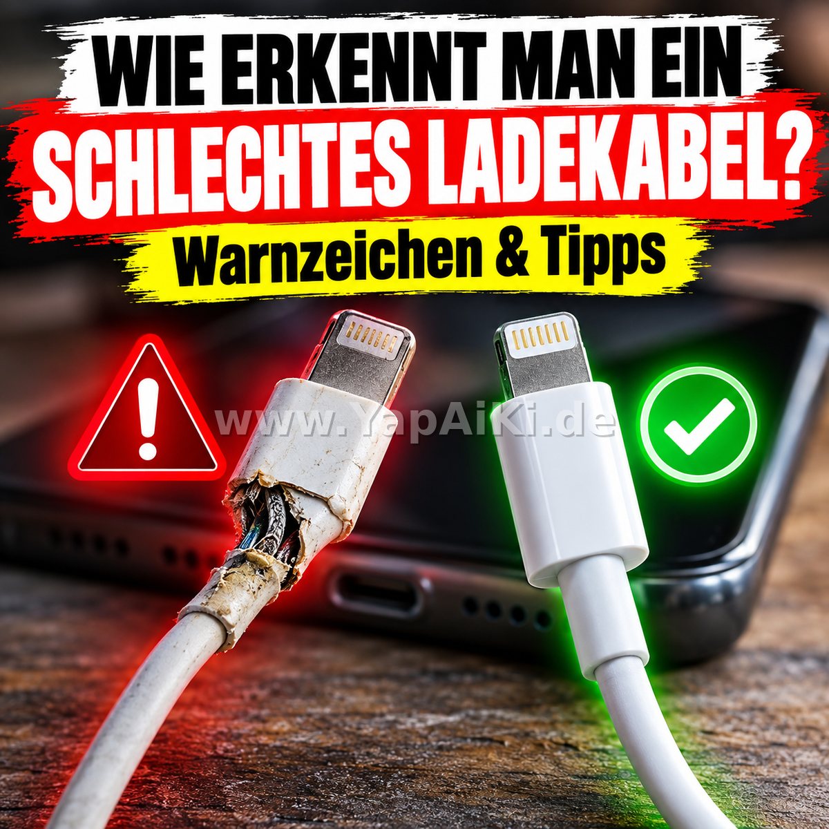 Wie erkennt man ein schlechtes Ladekabel? – Artikelbild