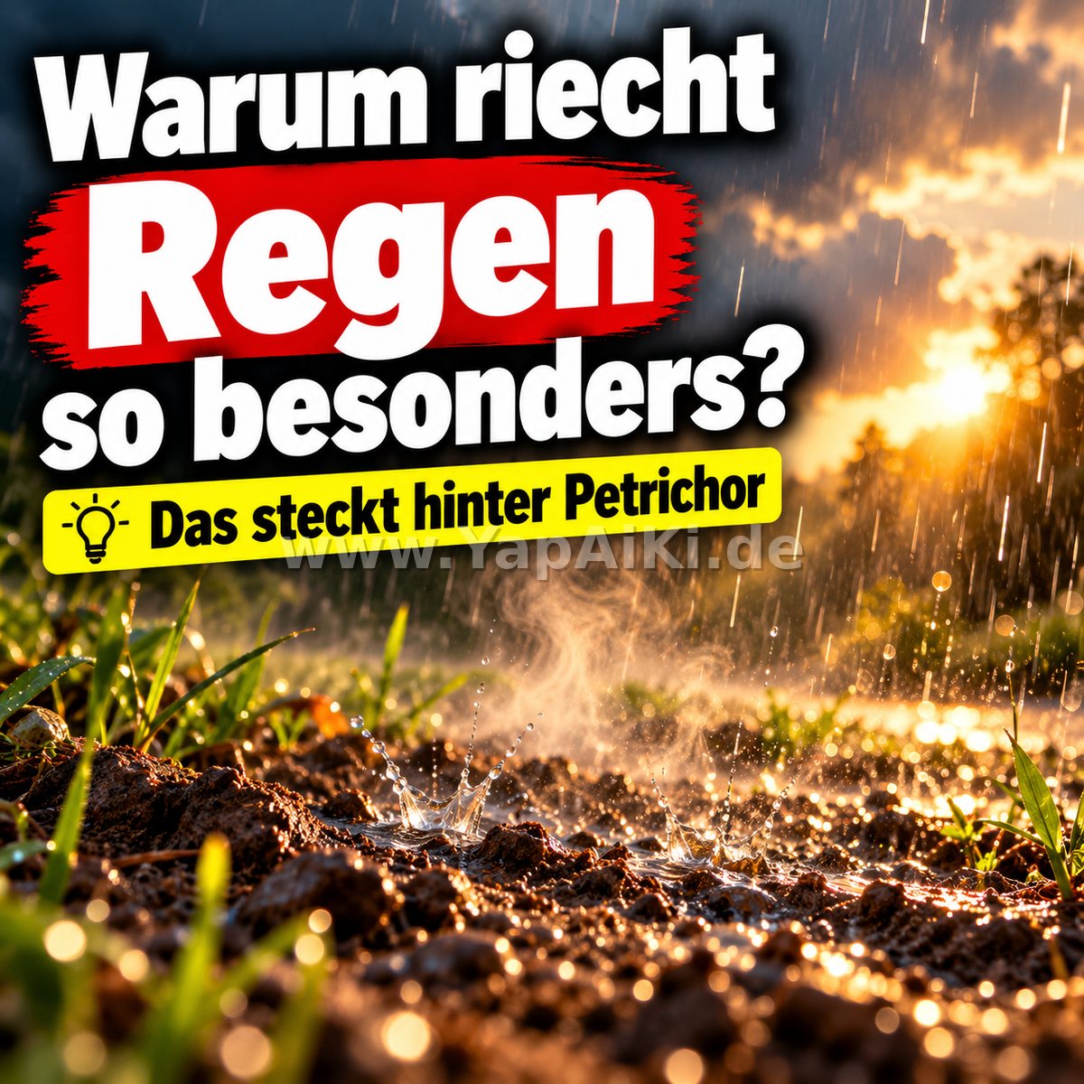 Warum riecht Regen auf trockenem Boden? – Artikelbild