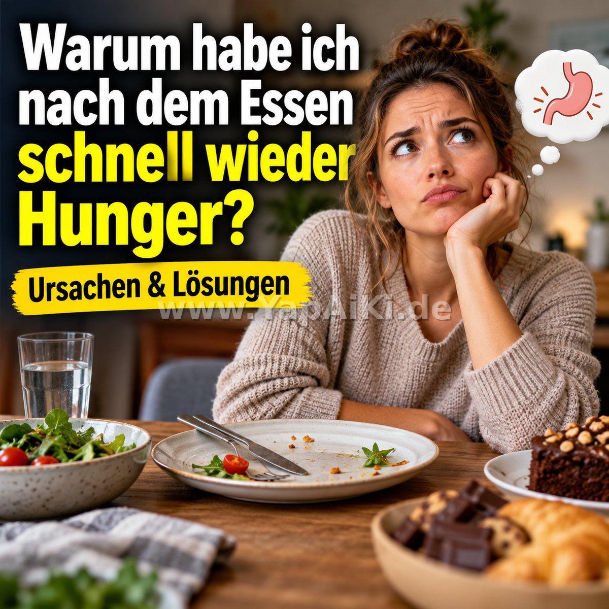 Warum habe ich nach dem Essen schnell wieder Hunger? – Artikelbild