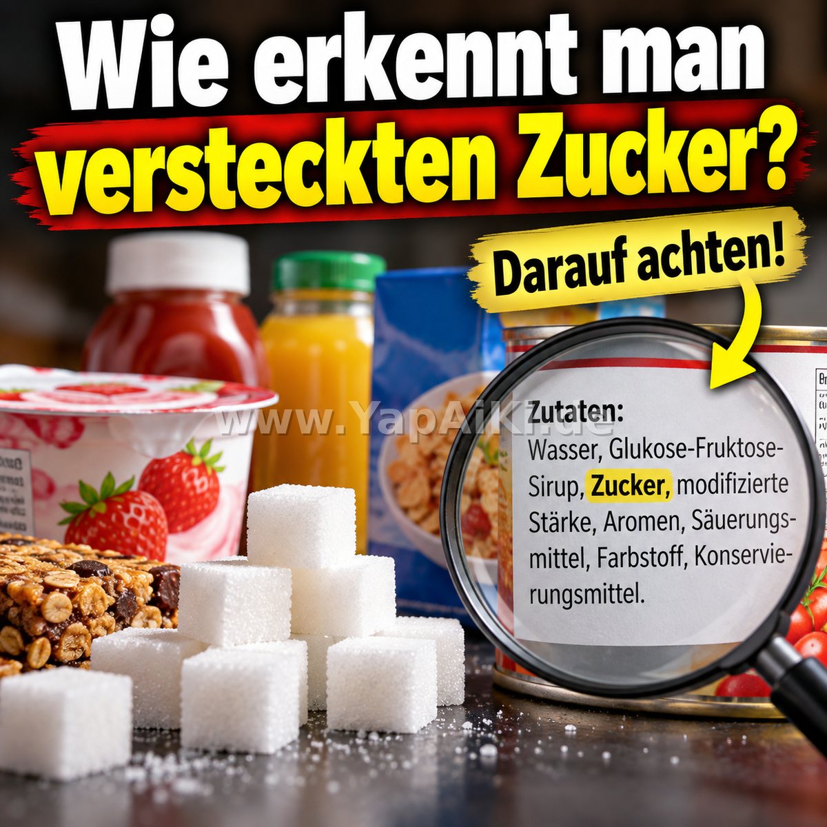 Wie erkennt man versteckten Zucker? – Artikelbild