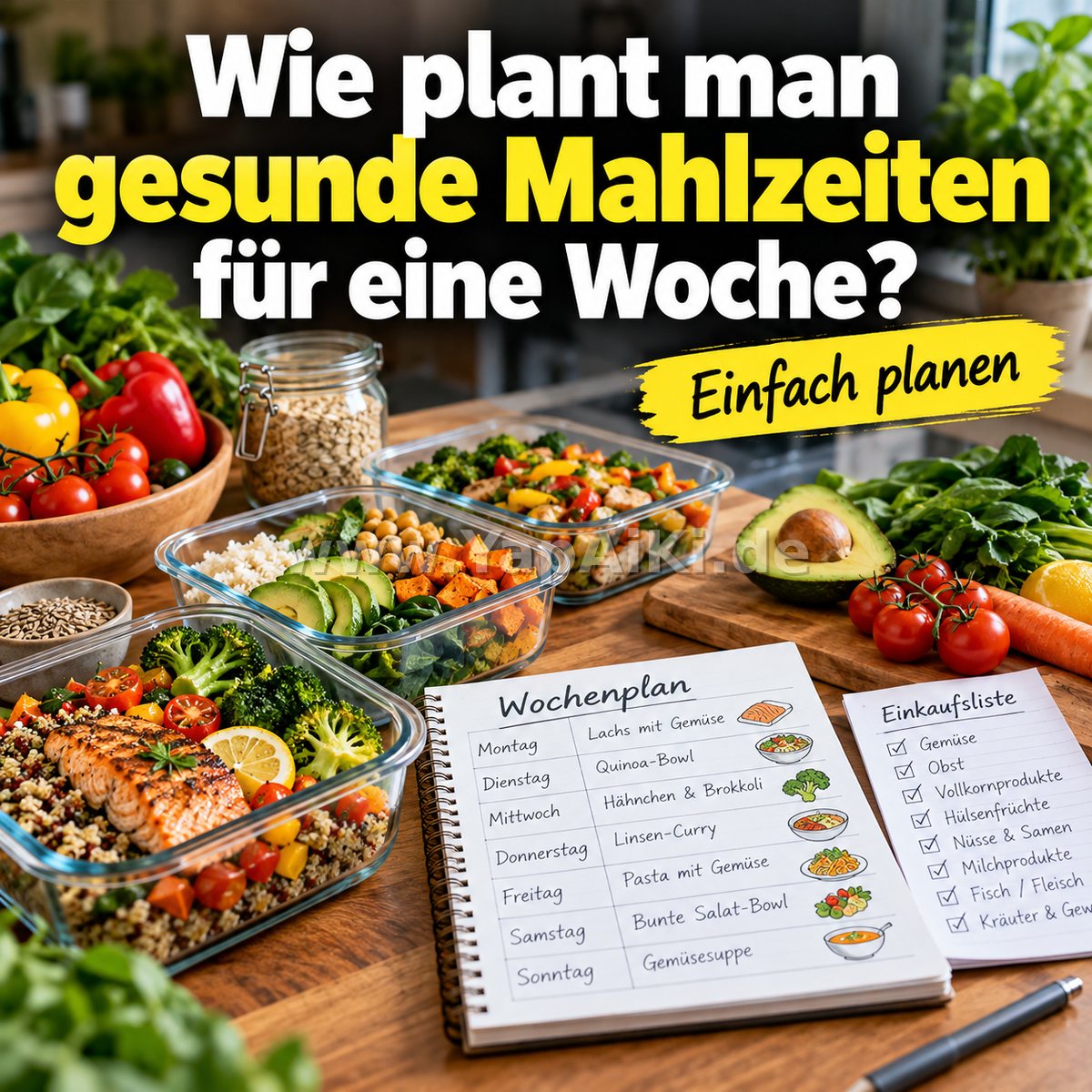 Wie plant man gesunde Mahlzeiten für eine Woche? – Artikelbild