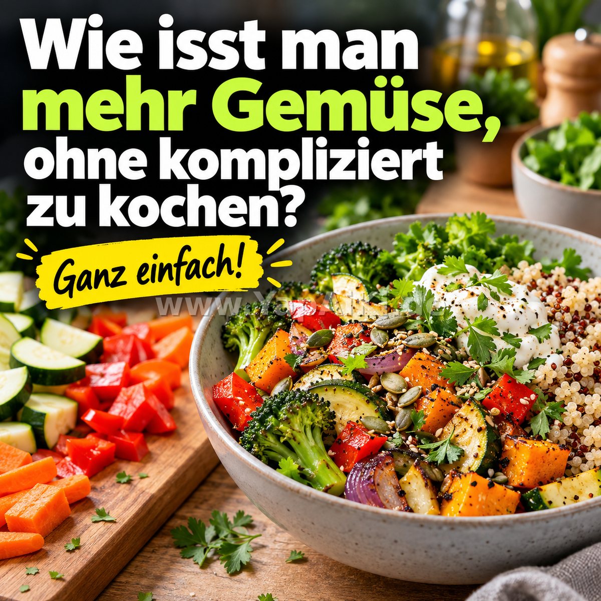 Wie isst man mehr Gemüse, ohne kompliziert zu kochen? – Artikelbild