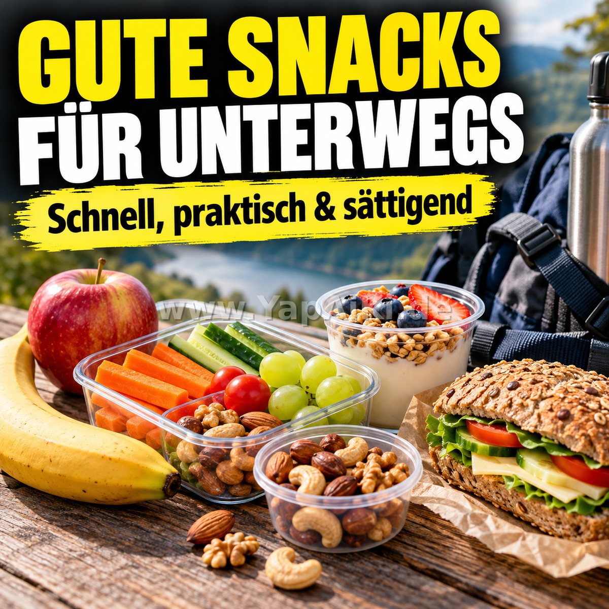 Was sind gute Snacks für unterwegs? – Artikelbild