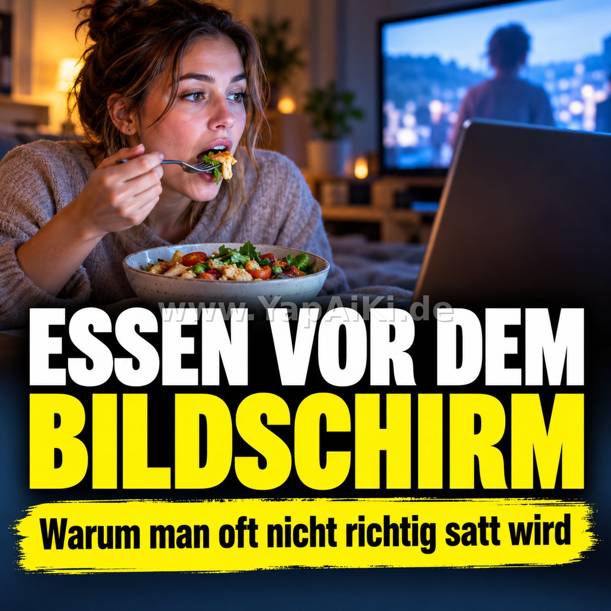Warum macht Essen vor dem Bildschirm oft nicht satt? – Artikelbild