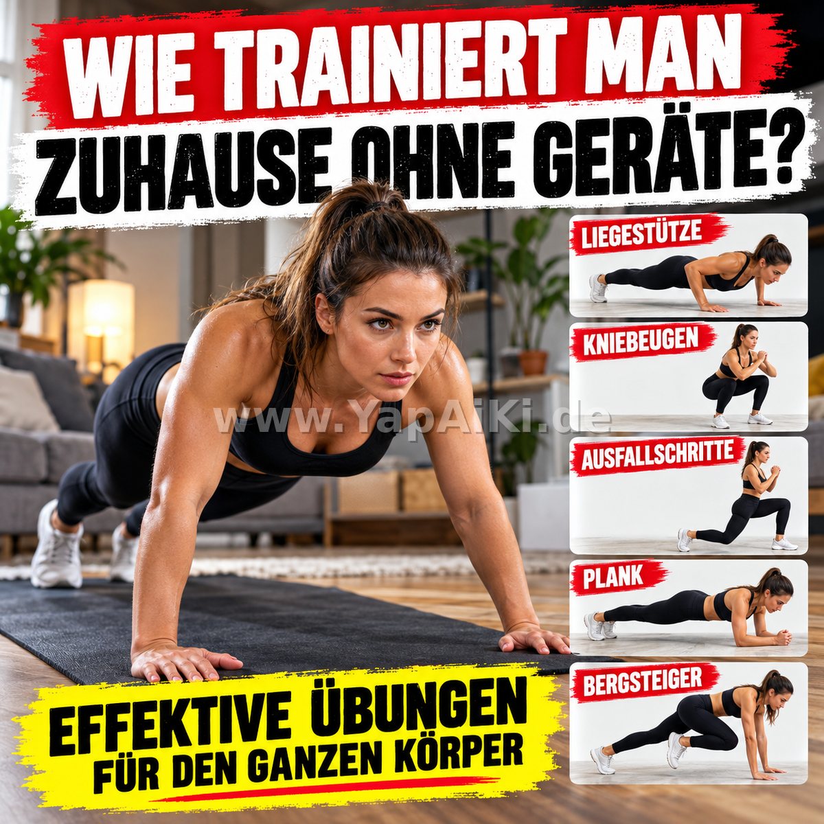 Wie trainiert man zuhause ohne Geräte? – Artikelbild