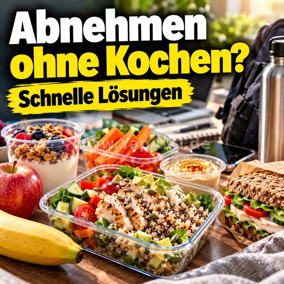 Wie nimmt man ab, wenn man keine Zeit zum Kochen hat? – Artikelbild